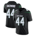 NY.Jets #44 Jamien Sherwood Player Stealth Black Limited Vapor Home Game STECN Stitched Jerseys