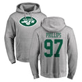 NY.Jets #97 Harrison Phillips Player Gray LOGO Pullover Hoodies Limited Game STECN Stitched Jerseys