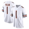 C.Bears #1 Jaylon Johnson Player White Home Game STECN Stitched Jerseys