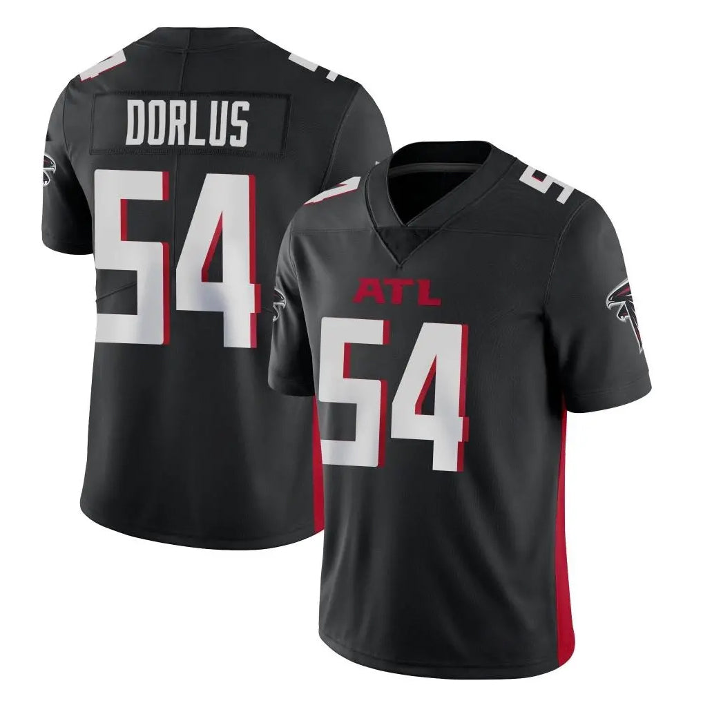 A.Falcons #54 Brandon Dorlus Player Black Vapor Untouchable Limited Home Game STECN Stitched Jerseys