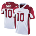 A.Cardinals #10 Josh Sweat Player White Vapor Limited Home Game STECN Stitched Jerseys