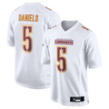 STECN #5 Jayden Daniels Player W.Commanders Tundra White Fashion Stitched Jerseys