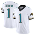 J.Jaguars #1 Montaric Brown Player White Prowler Throwback Vapor F.U.S.E. Limited Home Game STECN Stitched Jerseys