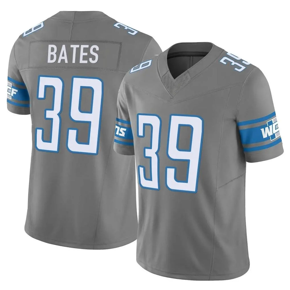 D.Lions #39 Jake Bates Player Gray Vapor F.U.S.E. Limited Home Game STECN Stitched Jerseys