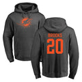 M.Dolphins #20 Jordyn Brooks Player Darkgray Pullover Hoodies Limited STECN Stitched Jerseys