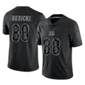 C.Bengals #88 Mike Gesicki Player Black Reflective Limited Game STECN Stitched Jerseys