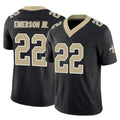 NO.Saints #22 Martin Emerson Jr. Player Black Limited Vapor F.U.S.E. Home Game STECN Stitched Jerseys