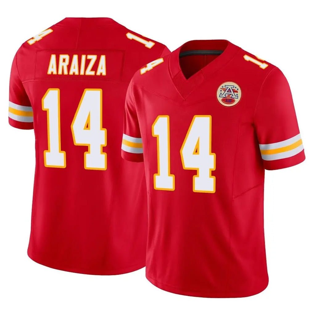 KC.Chiefs #14 Matt Araiza Player Red Limited Vapor F.U.S.E. Home Game STECN Stitched Jerseys