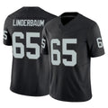LV.Raiders #65 Tyler Linderbaum Player Black Limited Vapor F.U.S.E. Home Game STECN Stitched Jerseys