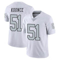 LV.Raiders #51 Malcolm Koonce Player White Limited Color Rush Home Game STECN Stitched Jerseys