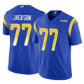 LA.Rams #77 Alaric Jackson Player Royal Limited Vapor F.U.S.E. Home Game STECN Stitched Jerseys
