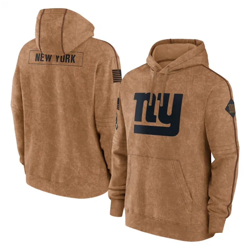 NY.Giants ## Giants Blank Player Brown Salute to Service Pullover Hoodies Limited Game STECN Stitched Jerseys