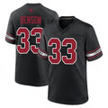 A.Cardinals #33 Trey Benson Player Black Home Game STECN Stitched Jerseys