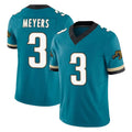 J.Jaguars #3 Jakobi Meyers Player Teal Prowler Throwback Vapor F.U.S.E. Limited Home Game STECN Stitched Jerseys