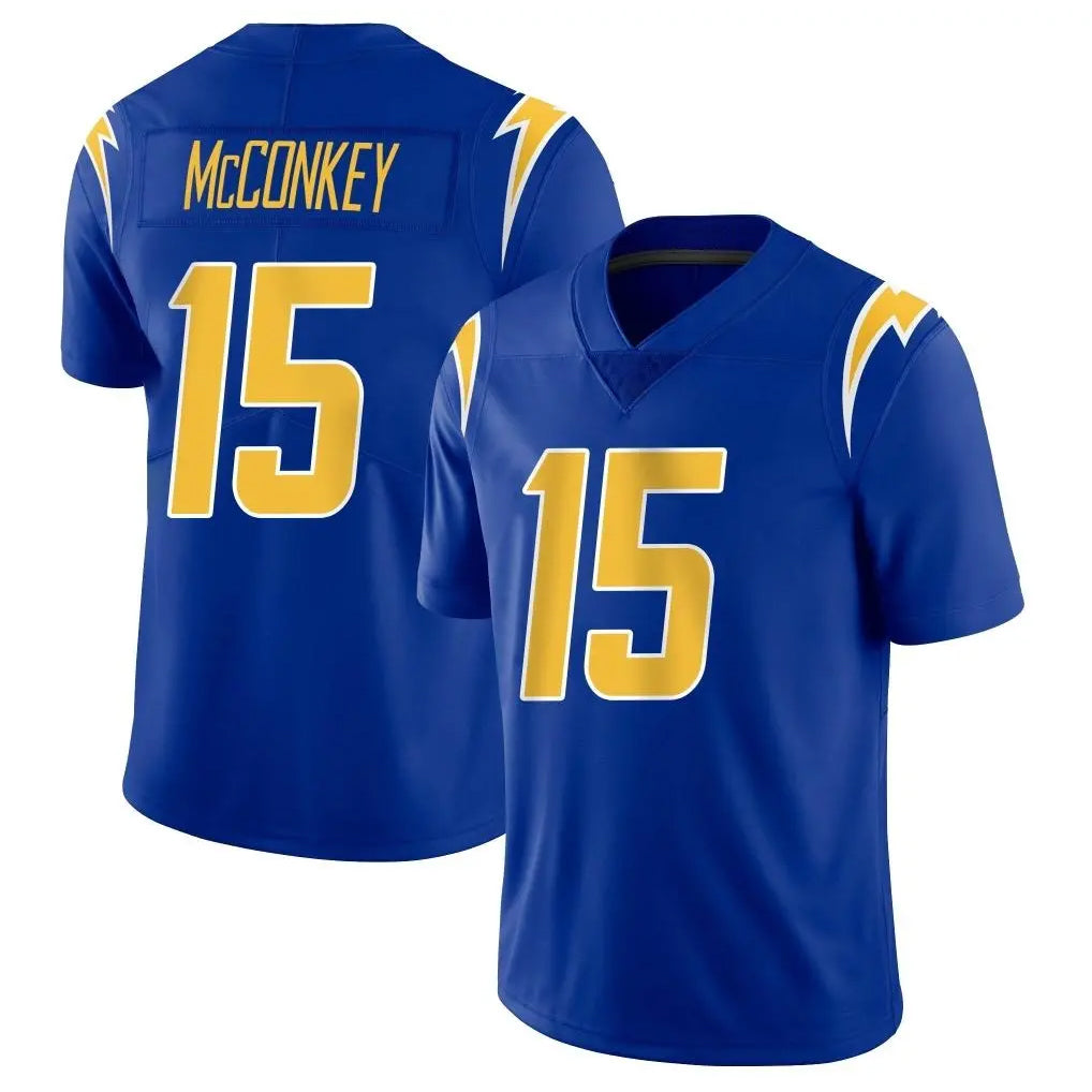 LA.Chargers #15 Ladd McConkey Player Royal Limited Vapor Home Game STECN Stitched Jerseys