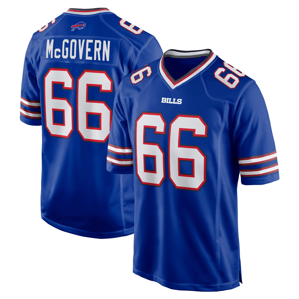 B.Bills #66 Connor McGovern Player Royal Home Game STECN Stitched Jerseys