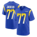 LA.Rams #77 Alaric Jackson Player Royal Home Game STECN Stitched Jerseys