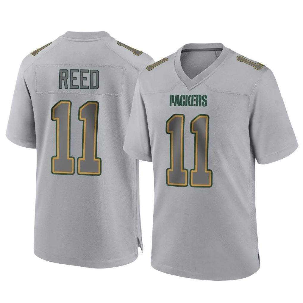 GB.Packers #11 Jayden Reed Player Gray Atmosphere Fashion Home Game STECN Stitched Jerseys
