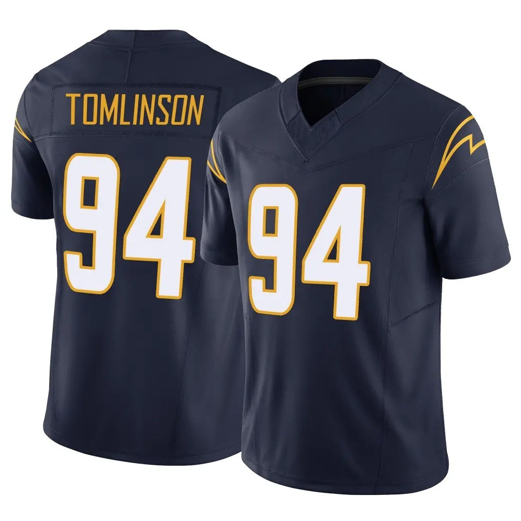 LA.Chargers #94 Dalvin Tomlinson Player Navy Limited Vapor F.U.S.E. Home Game STECN Stitched Jerseys