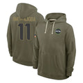 S.Seahawks #11 Jaxon Smith-Njigba Player Olive 2025 Salute To Service Limited Home Game STECN Stitched Jerseys