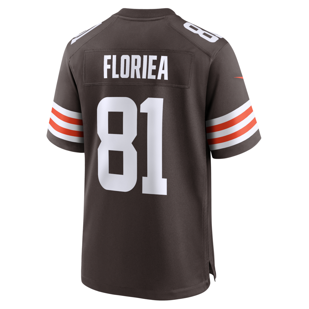STECN C.Browns #81 Luke Floriea Brown Team Game Jersey