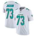 M.Dolphins #73 Austin Jackson Player White Limited Vapor Untouchable Home Game STECN Stitched Jerseys