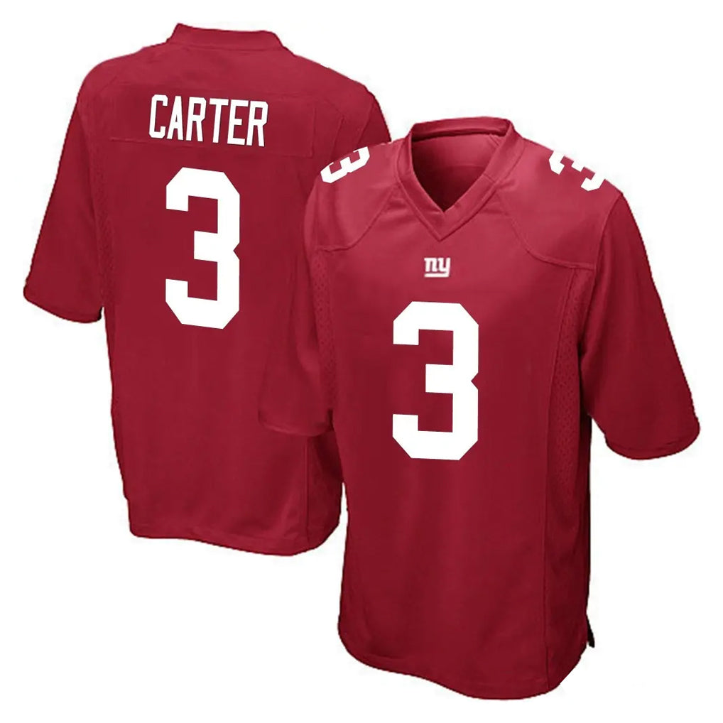 NY.Giants #3 Abdul Carter Player Red Home Game STECN Stitched Jerseys