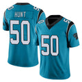 C.Panthers #50 Robert Hunt Player Blue Vapor Untouchable Limited Game STECN Stitched Jerseys