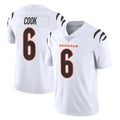 C.Bengals #6 Brian Cook Player White Vapor Untouchable Limited Home Game STECN Stitched Jerseys