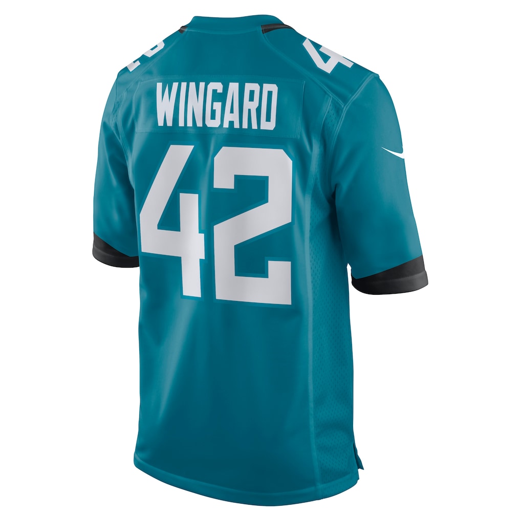 STECN J.Jaguars #42 Andrew Wingard Teal Game Jersey