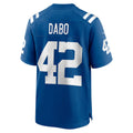 STECN IN.Colts #42 Marcel Dabo Royal Game Player Jersey
