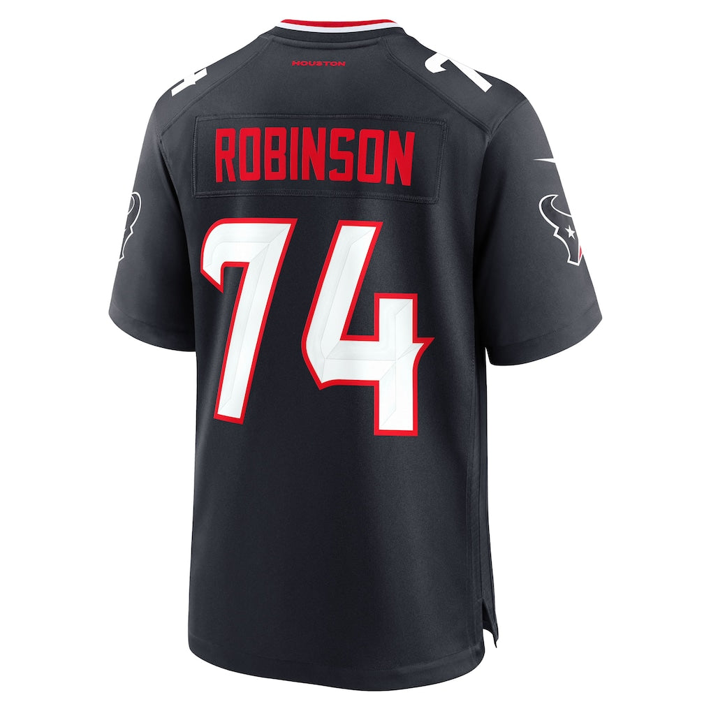 STECN H.Texans #74 Cam Robinson Navy Team Game Jersey
