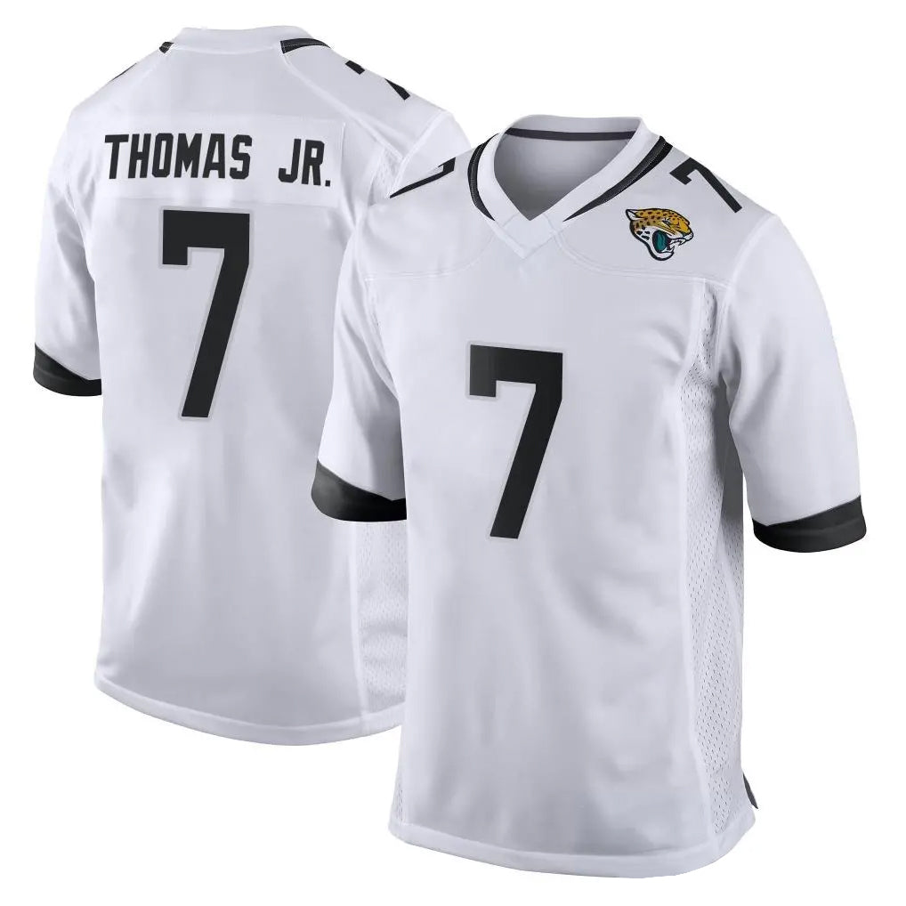 J.Jaguars #7 Brian Thomas Jr. Player White Home Game STECN Stitched Jerseys