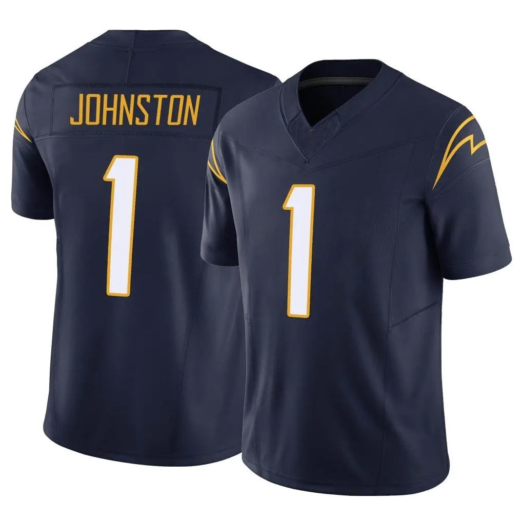 LA.Chargers #1 Quentin Johnston Player Navy Limited Vapor F.U.S.E. Home Game STECN Stitched Jerseys