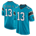 C.Panthers #13 John Metchie III Player Blue Game STECN Stitched Jerseys