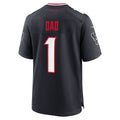 STECN H.Texans #1 Dad Navy Game Jersey