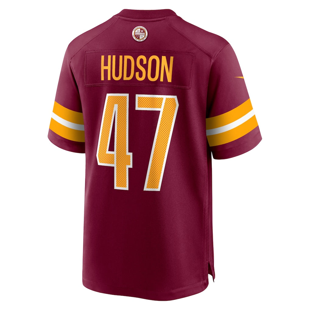 STECN W.Commanders #47 Khaleke Hudson Burgundy Game Jersey