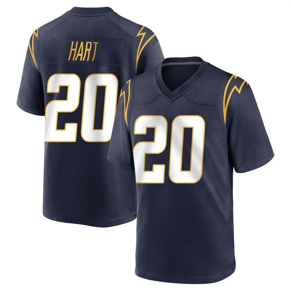 LA.Chargers #20 Cam Hart Player Navy Home Game STECN Stitched Jerseys