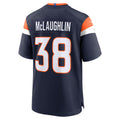 STECN D.Broncos #38 Jaleel McLaughlin Navy Alternate Game Jersey