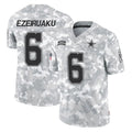D.Cowboys #6 Donovan Ezeiruaku Player Arctic Camo Salute to Service Limited Home Game STECN Stitched Jerseys