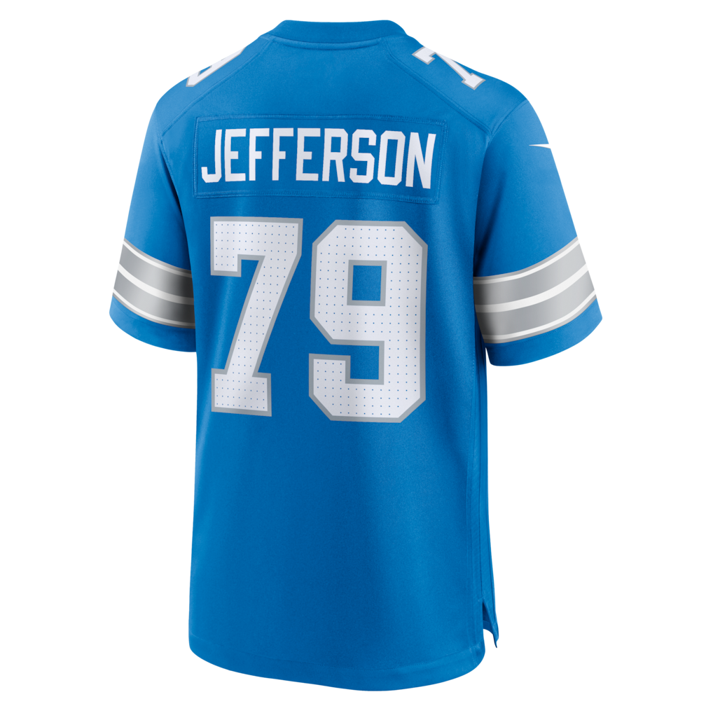 STECN D.Lions #79 Quinton Jefferson Blue Team Game Jersey