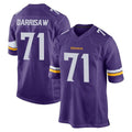 M.Vikings #71 Christian Darrisaw Player Purple Home Game STECN Stitched Jerseys