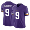 M.Vikings #9 J.J. McCarthy Player Purple Limited Vapor F.U.S.E. Home Game STECN Stitched Jerseys