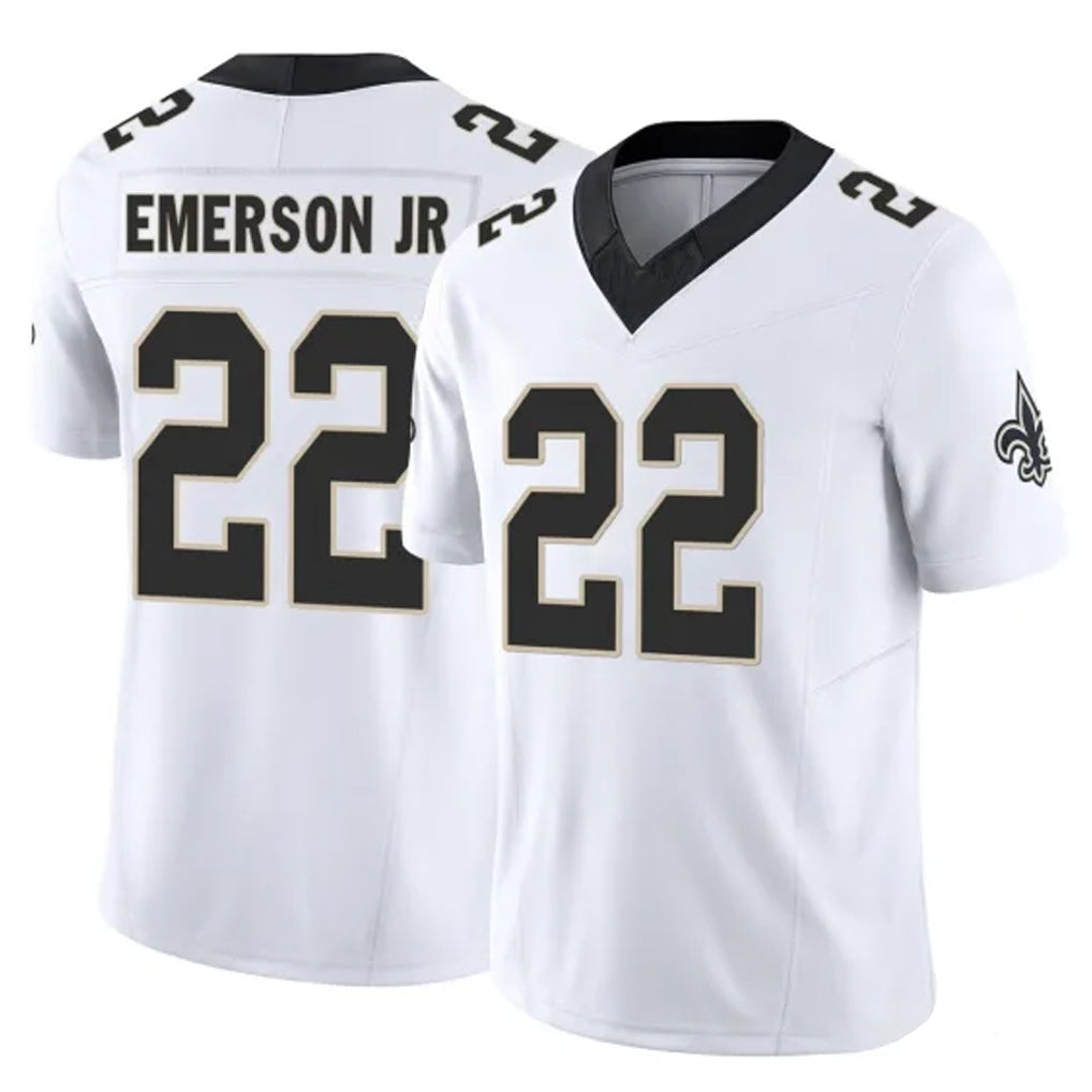 NO.Saints #22 Martin Emerson Jr. Player White Limited Vapor F.U.S.E. Home Game STECN Stitched Jerseys