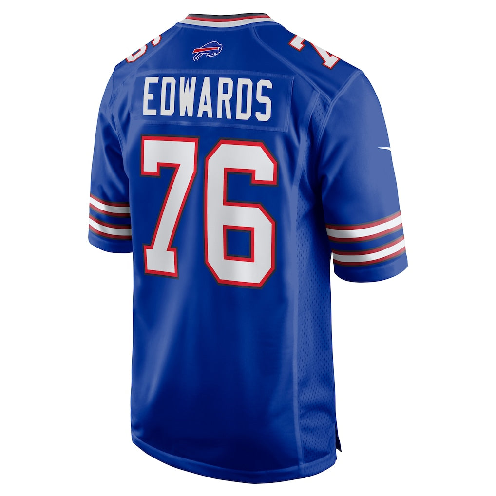 STECN B.Bills #76 David Edwards Royal Team Game Jersey