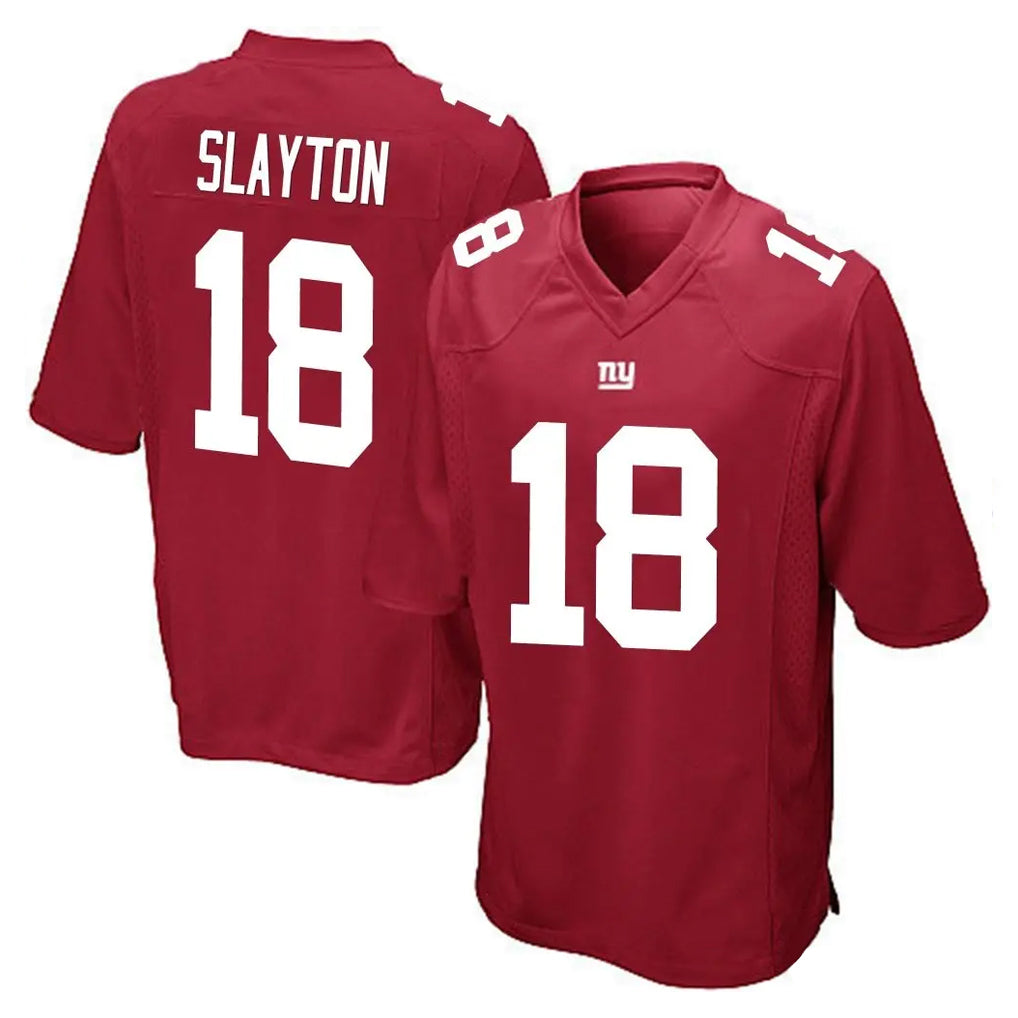 NY.Giants #18 Darius Slayton Player Red Home Game STECN Stitched Jerseys