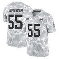 M.Dolphins #55 Aaron Brewer Player Arctic Camo Salute To Service Limited Game STECN Stitched Jerseys