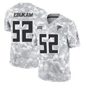 A.Falcons #52 Samson Ebukam Player Camo Salute to Service Limited STECN Stitched Jerseys