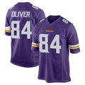 M.Vikings #84 Josh Oliver Player Purple Home Game STECN Stitched Jerseys