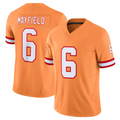 STECN #6 Baker Mayfield Player TB.Buccaneers Orange Vapor F.U.S.E. Limited Stitched Jerseys